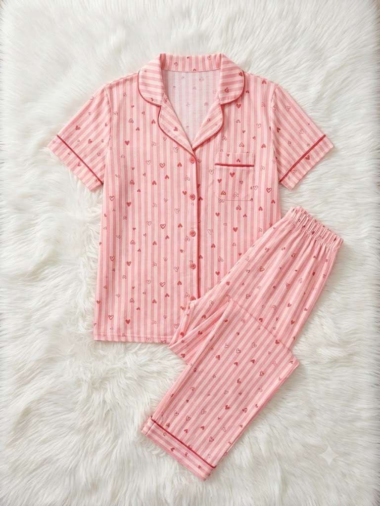 Heartie T Classic summer PJ Set