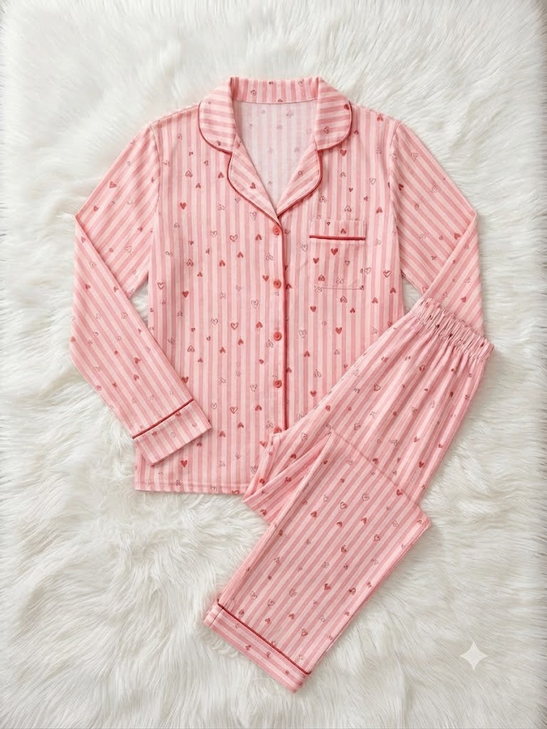 Heartie T fall Classic PJ Set