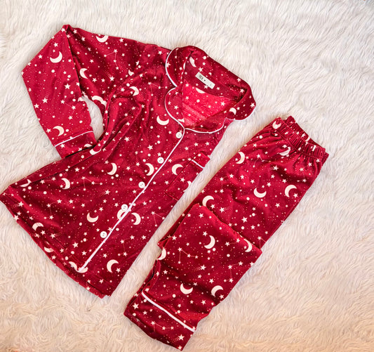 Stary nights velvet classic pj set
