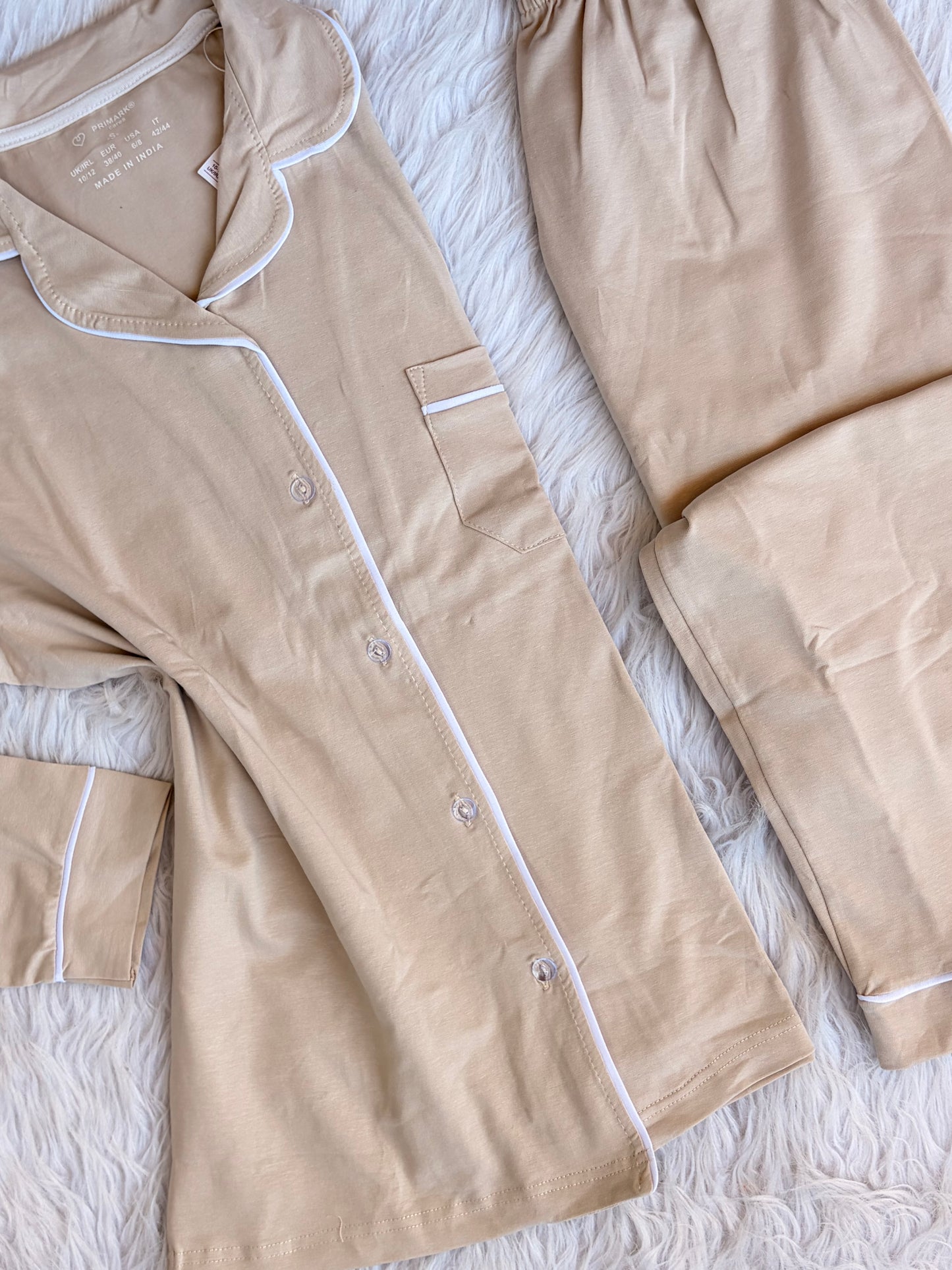 Primark Boy Friend plain pj set