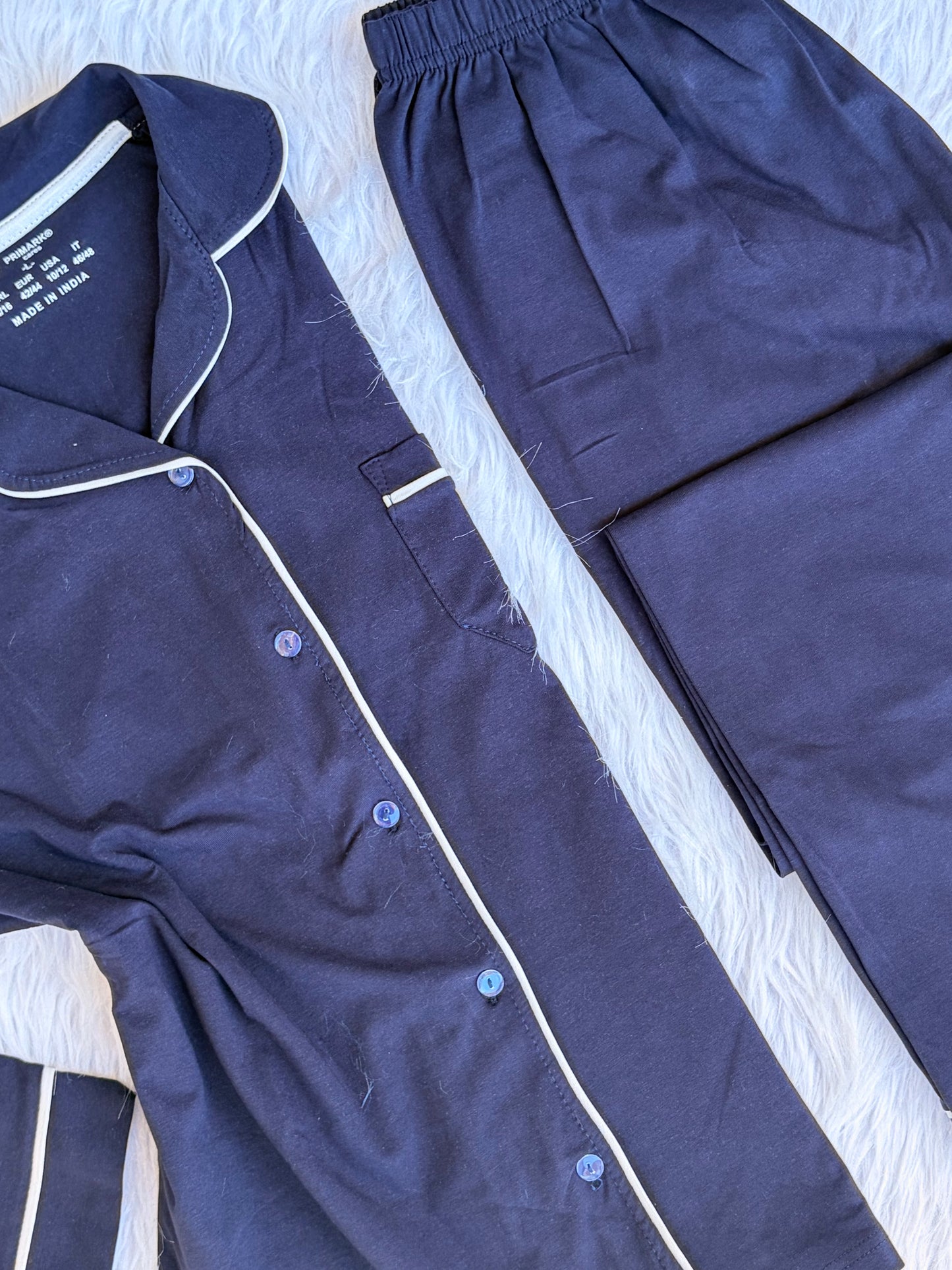 Primark Boy Friend plain pj set