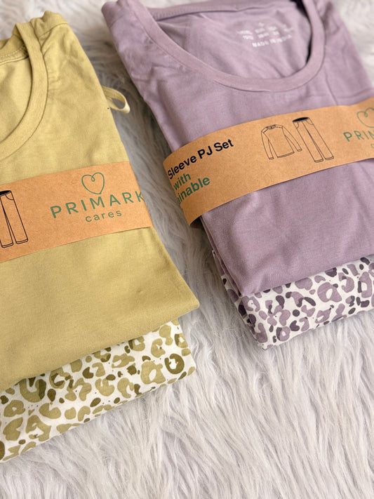 Primark leopard cotton summer pj set