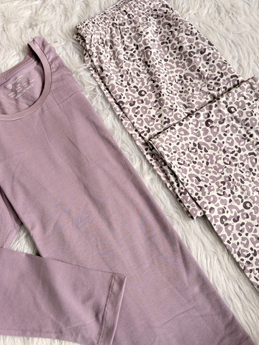 Primark leopard cotton fall pj set