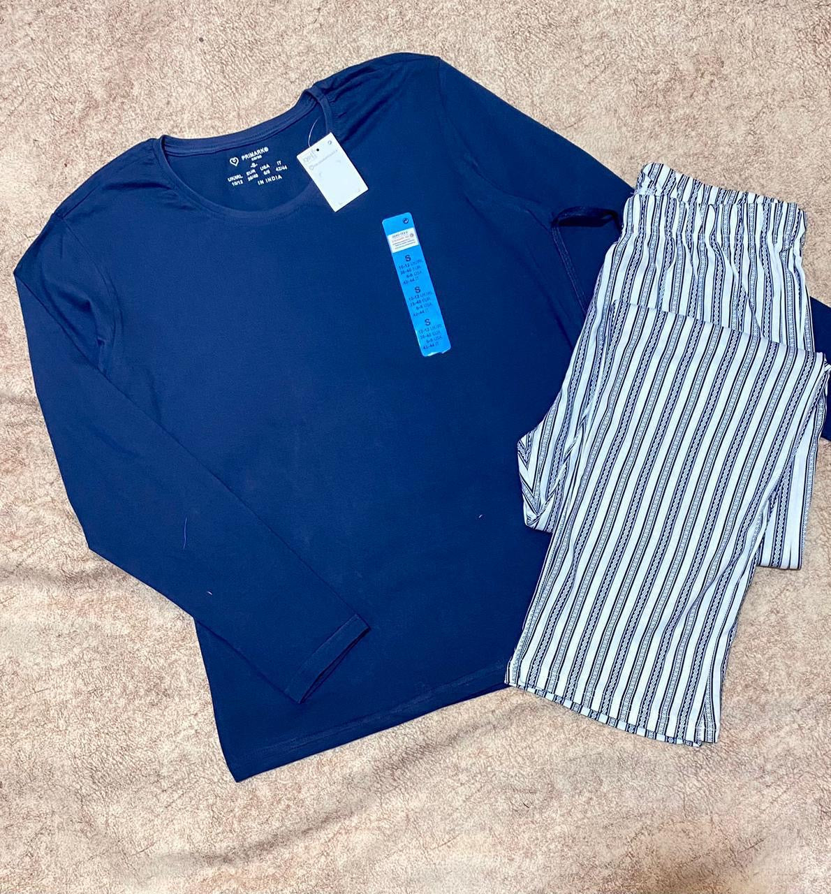 Primark rib cotton fall pj set
