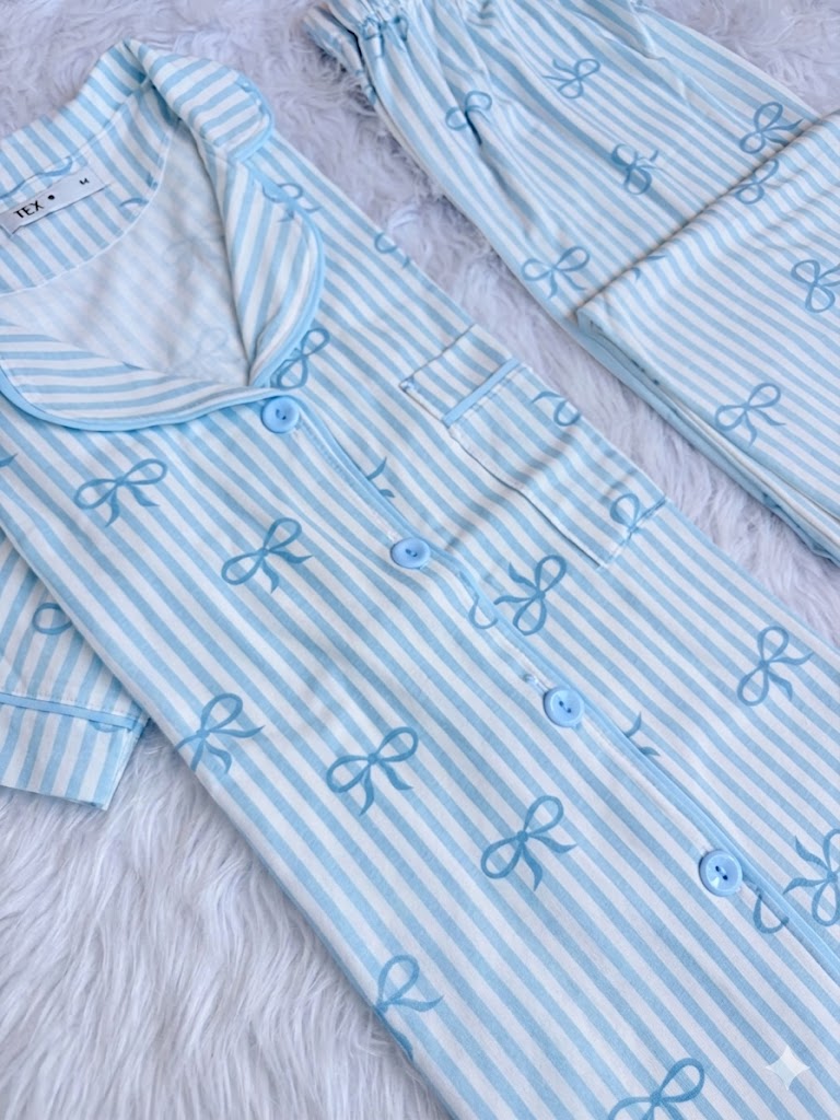 Ribbon  T Classic summer PJ Set