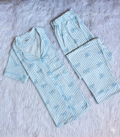 Ribbon  T Classic summer PJ Set