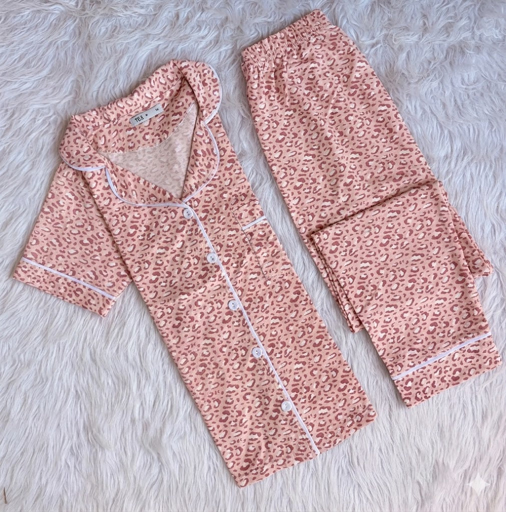 Leopard classic  summer pj set