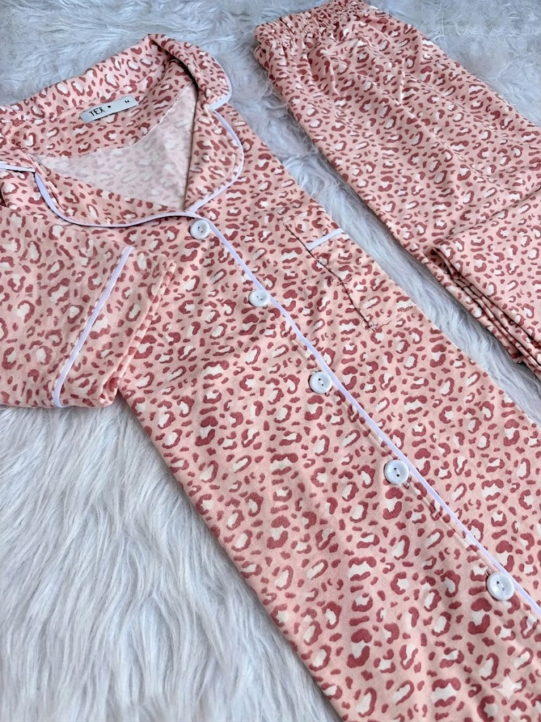 Leopard classic  summer pj set