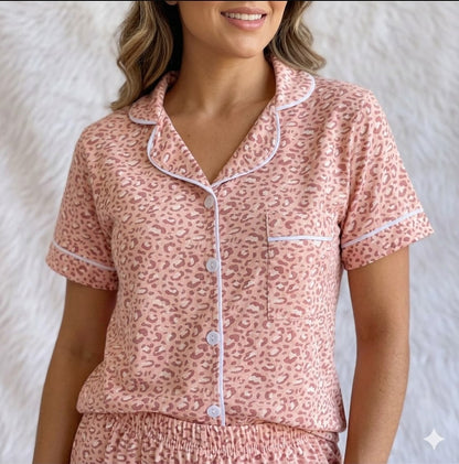 Leopard classic  summer pj set