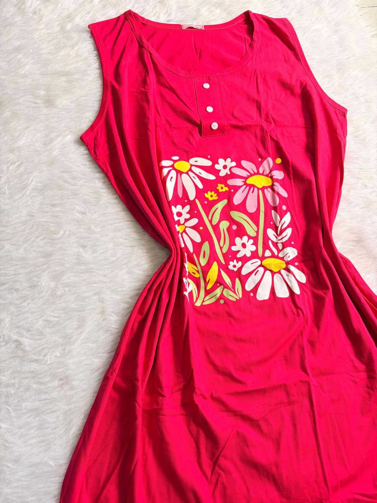 Flowers big-size nightgown