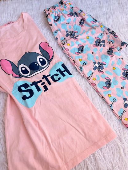 Stitch big size  summer pj set
