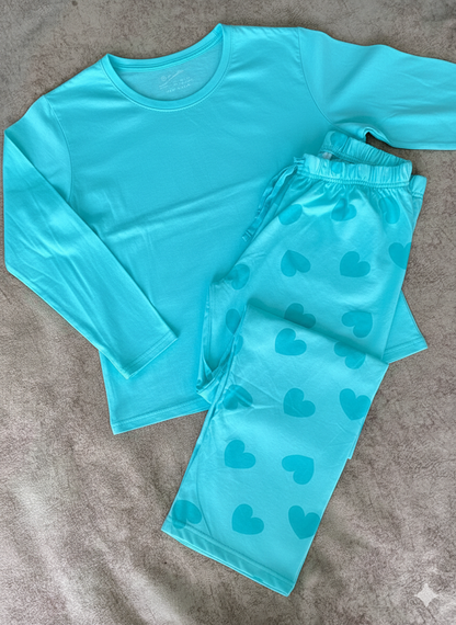 Primark hearts cotton fall pj set