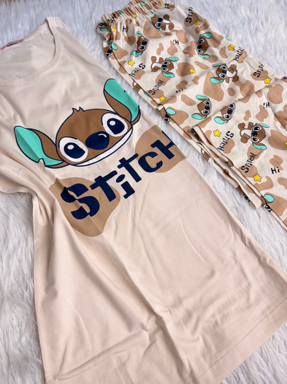 Stitch big size  summer pj set