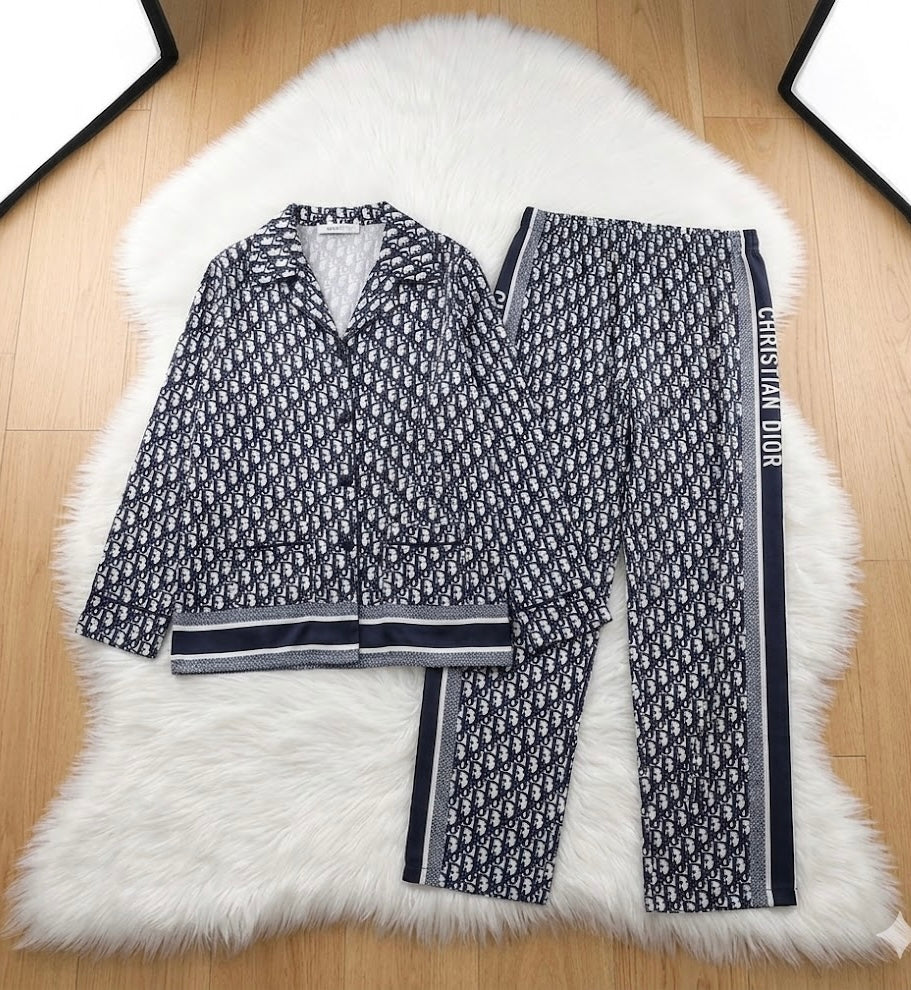 Dior silk satin Luxury pj set