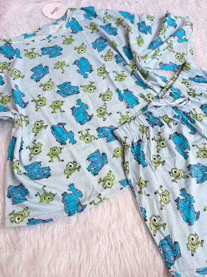 Monster's shorts pj set