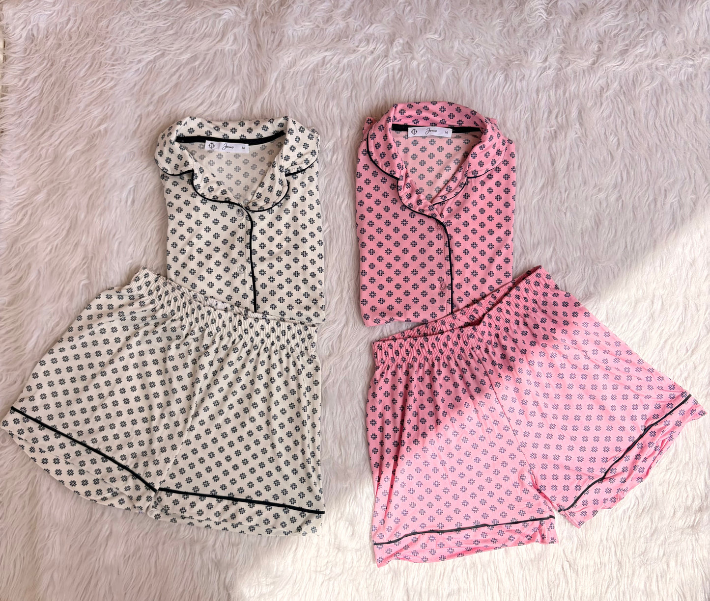 Tiles classic shorts pj set