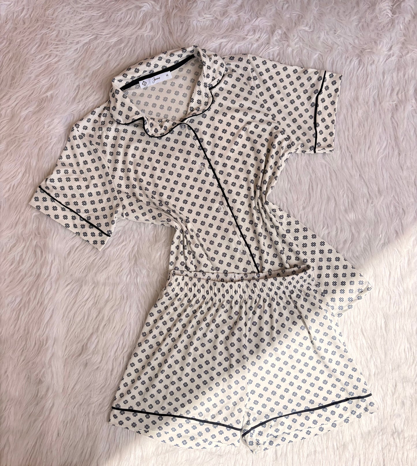 Tiles classic shorts pj set