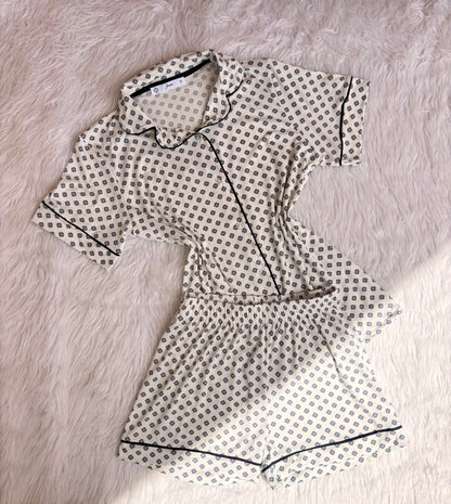 Tiles classic shorts pj set
