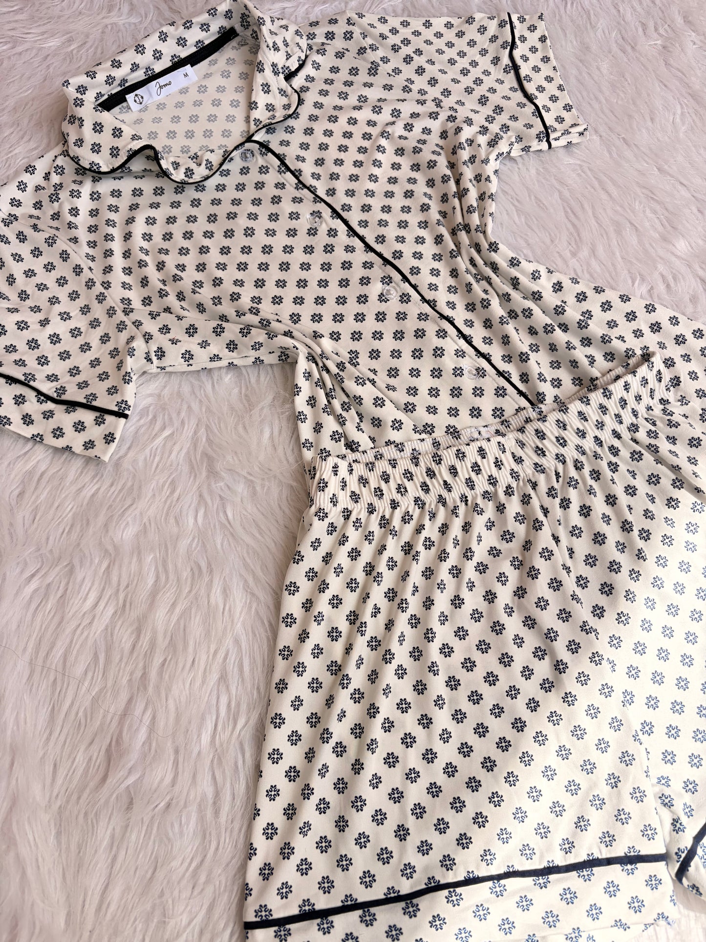 Tiles classic shorts pj set