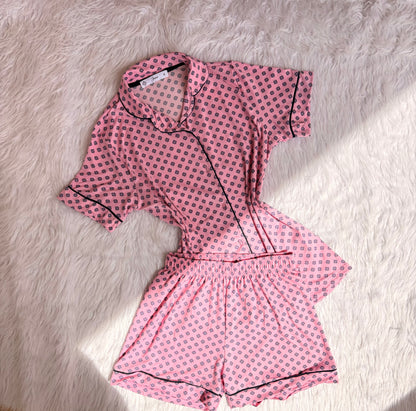 Tiles classic shorts pj set