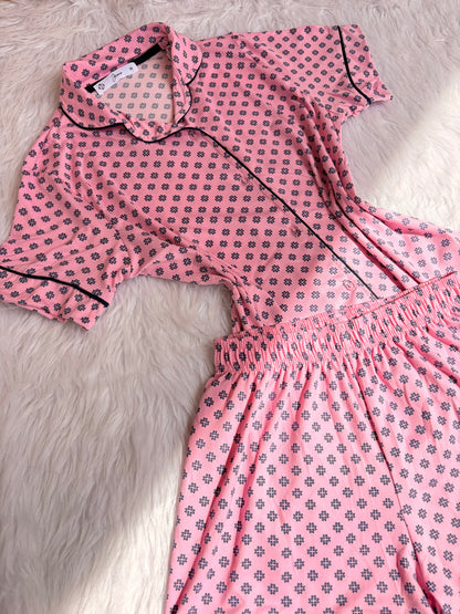 Tiles classic shorts pj set