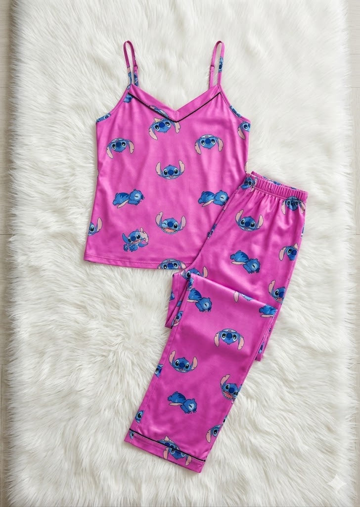 Stitch head cami pants pj set