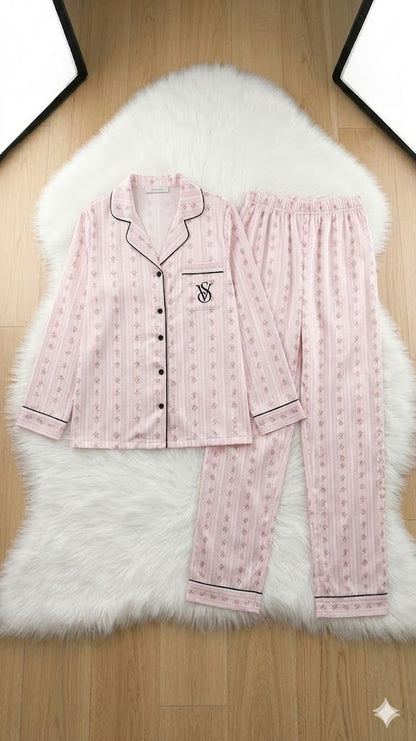 VS Fleury silk satin Luxury pj set