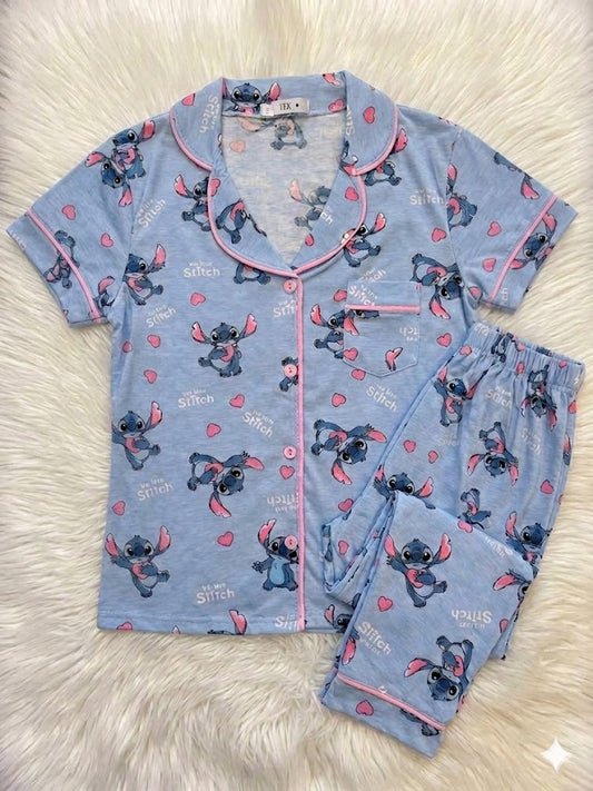 Stitch  T Classic summer PJ Set