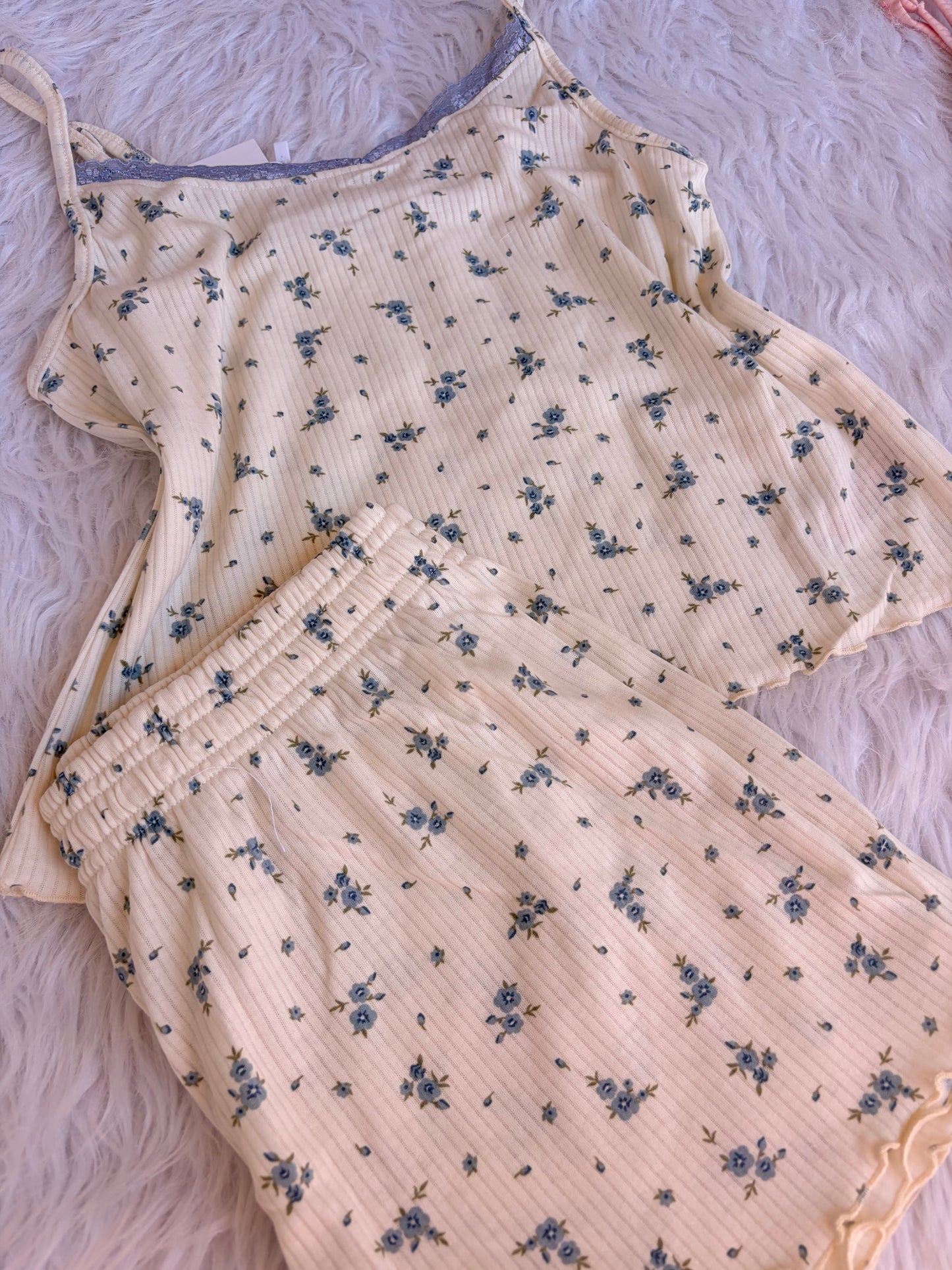 Baby flowers cami shorts pj set