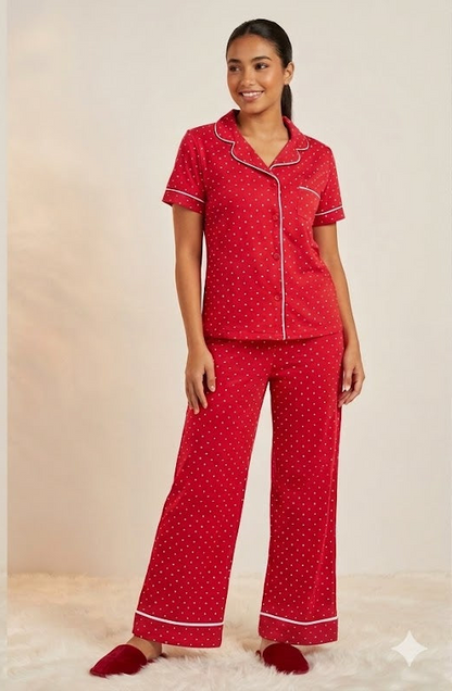 polka dots T Classic summer PJ Set
