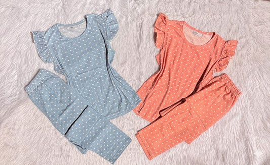 Hearts T cami pants pj set