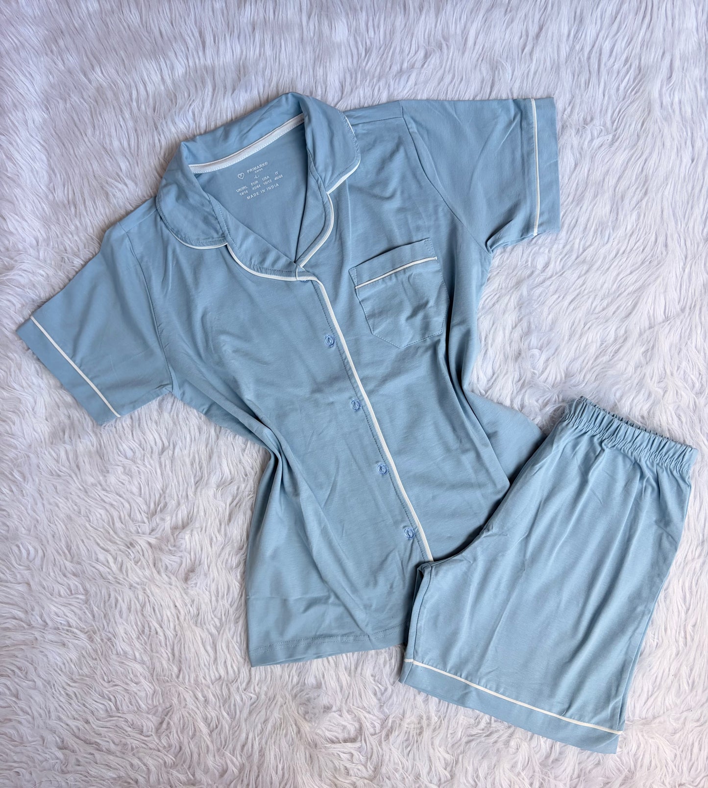Primark classic shorts pj set