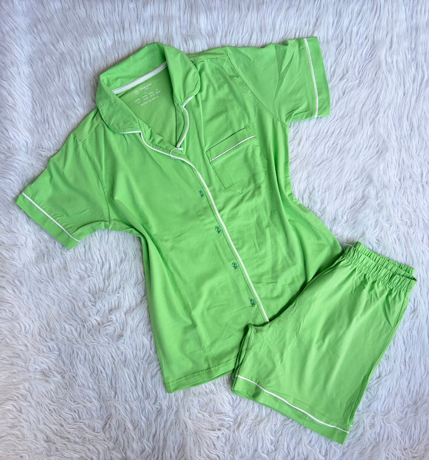 Primark classic shorts pj set