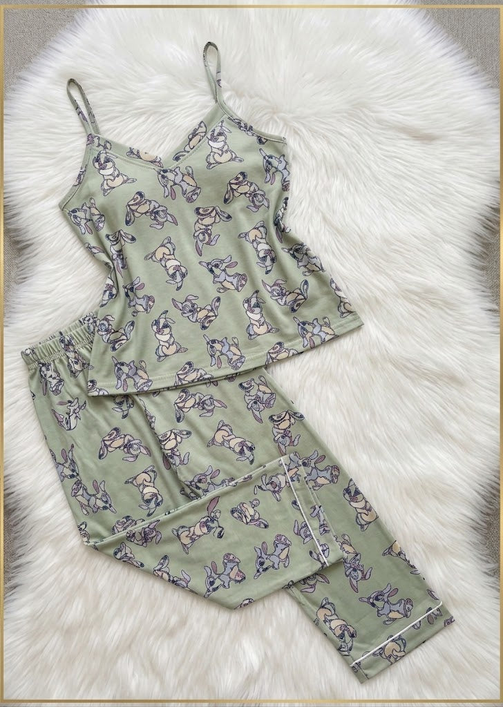 Bunny cami pants pj set