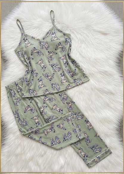 Bunny cami pants pj set