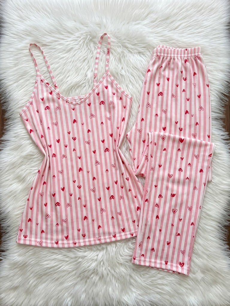 Heartie T cami pants pj set
