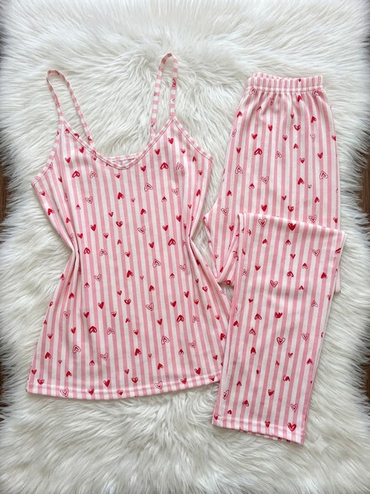Heartie T cami pants pj set