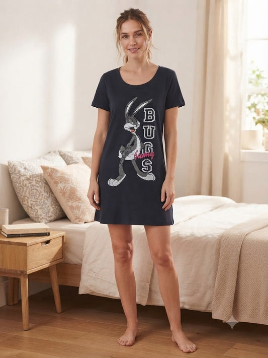 Plain cotton 4 nightshirt