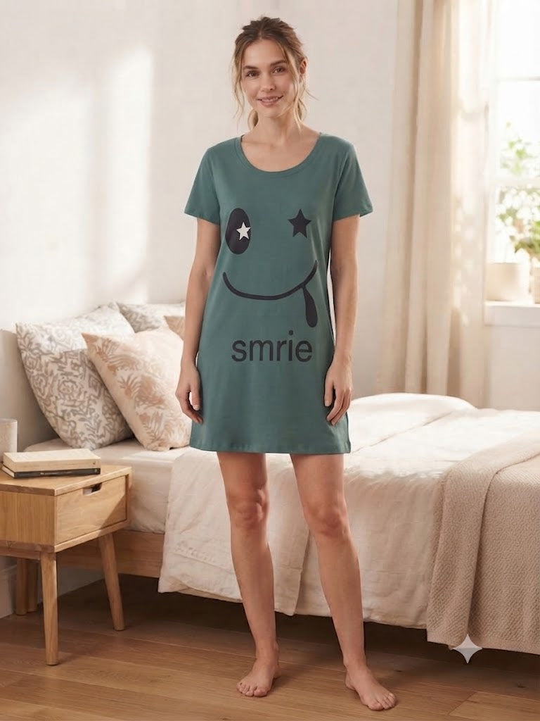 Plain cotton 4 nightshirt