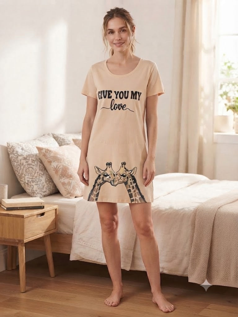 Plain cotton 4 nightshirt