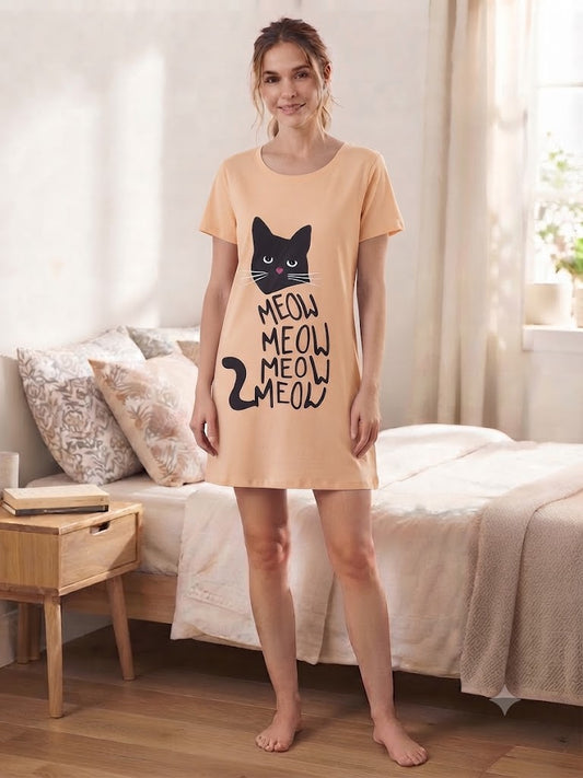 Plain cotton 4 nightshirt
