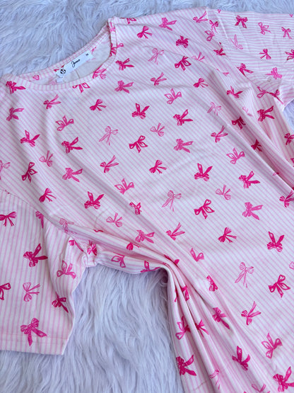 Ribbon oversized nightshirt