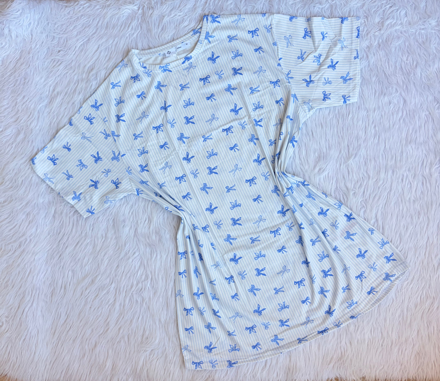 Ribbon oversized nightshirt