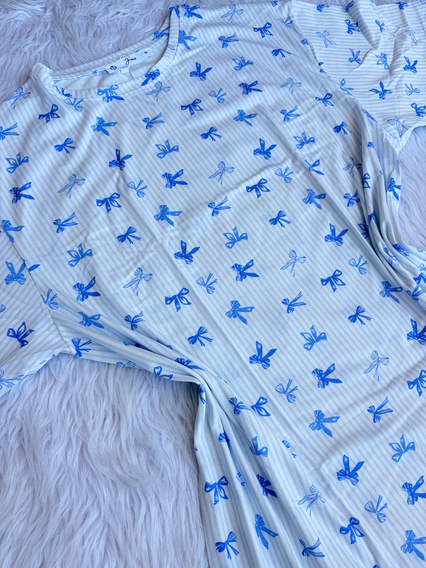 Ribbon oversized nightshirt
