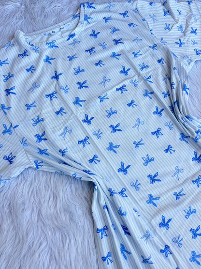 Ribbon oversized nightshirt