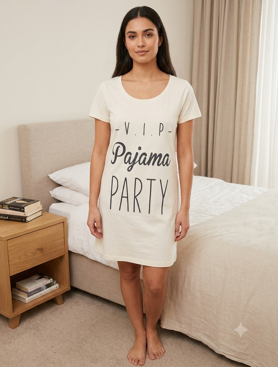 Plain cotton 1 nightshirt