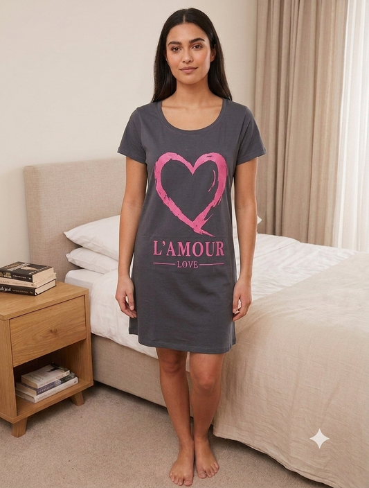 Plain cotton 1 nightshirt