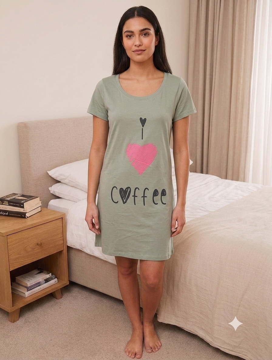 Plain cotton 1 nightshirt