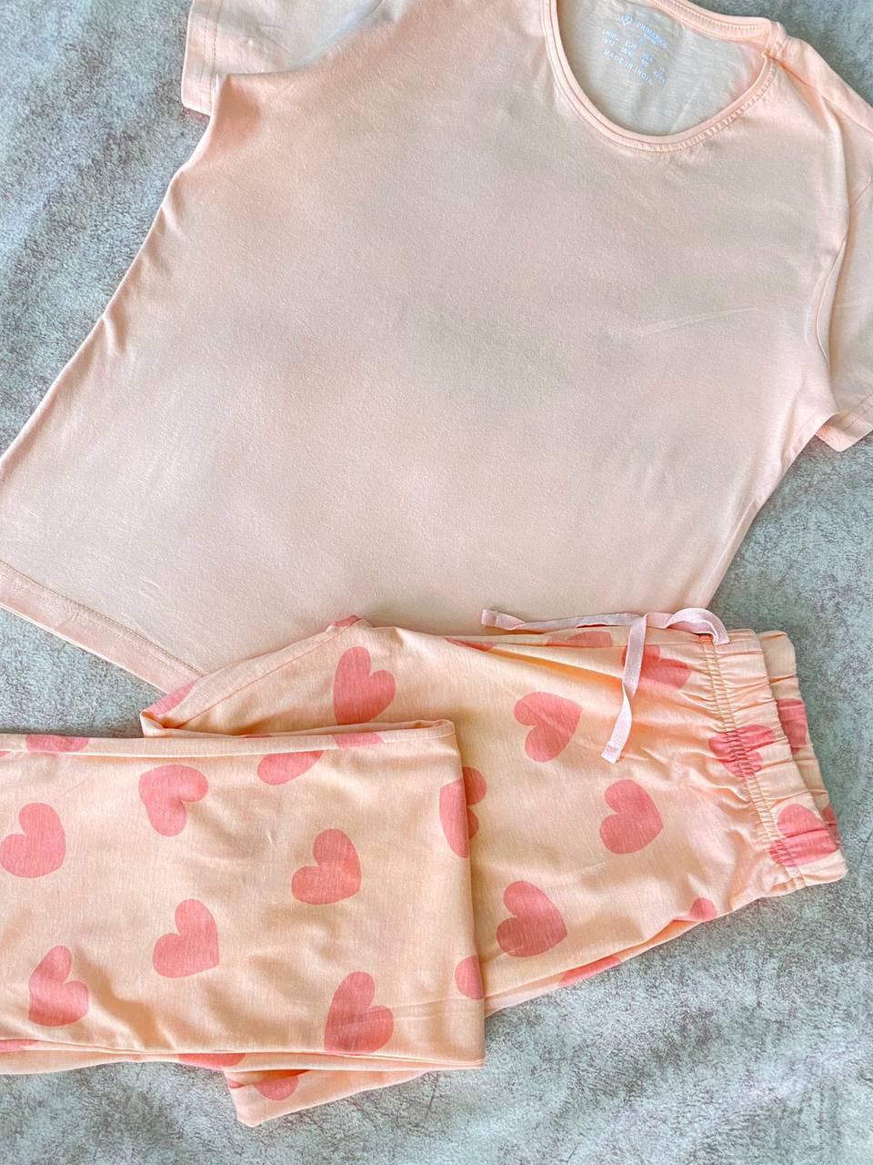 Primark hearts cotton fall pj set