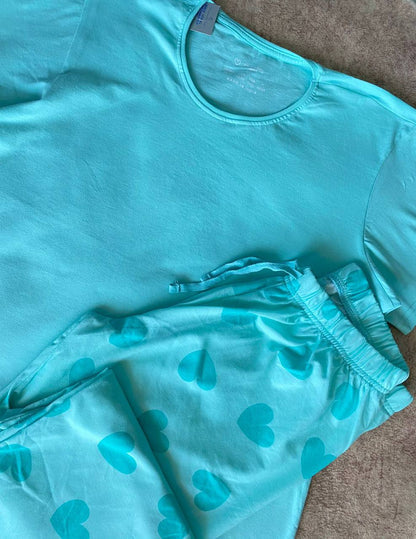 Primark hearts cotton fall pj set